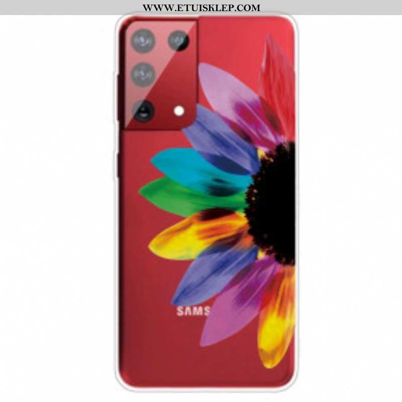 Etui do Samsung Galaxy S21 Ultra 5G Kolorowy Kwiat